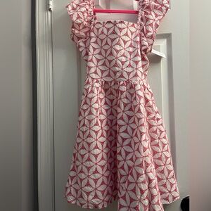 Janie and Jack Floral Eyelet Flutter Sleeve Dress